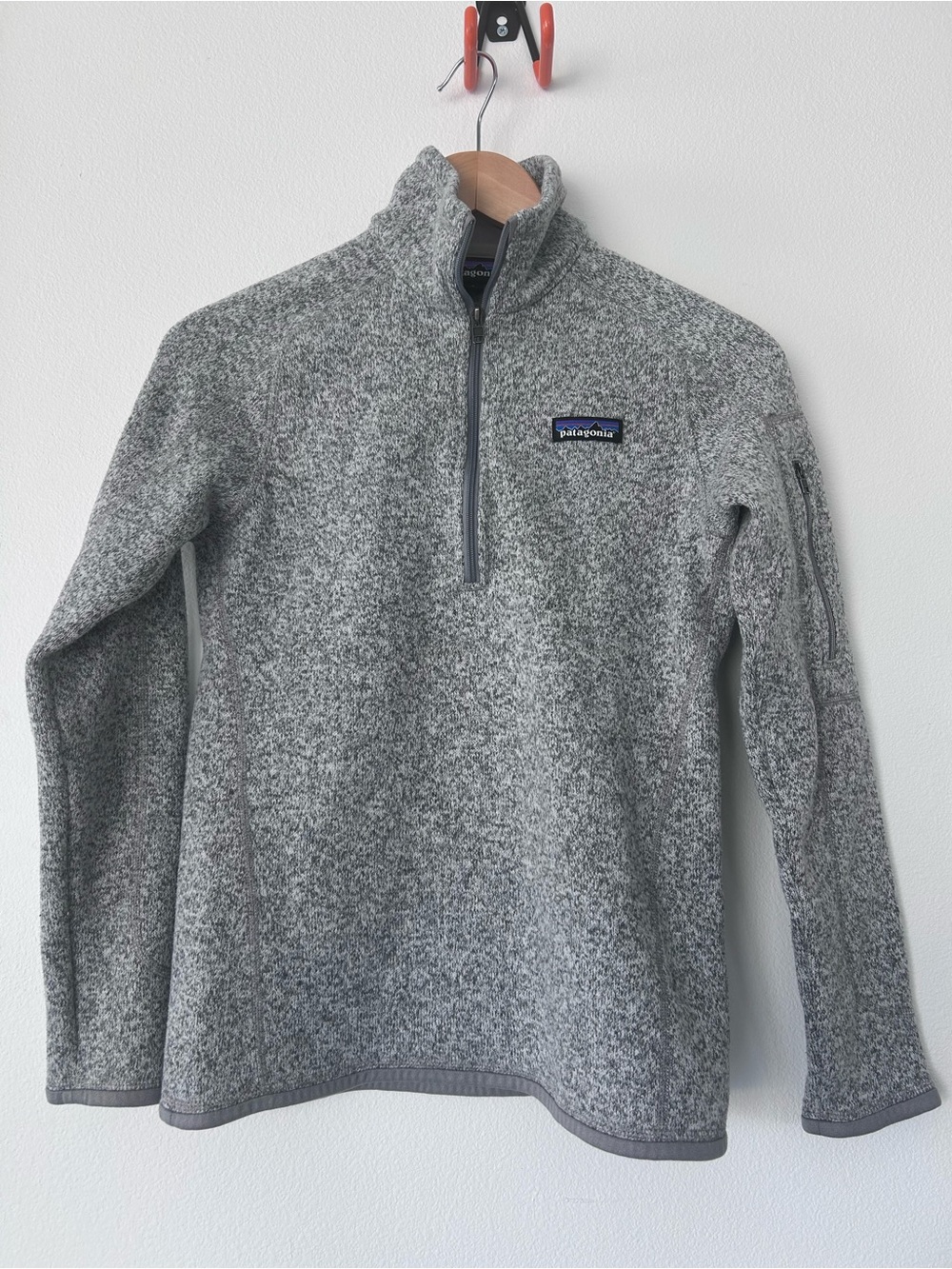 NWOT Patagonia Women’s Heather Gray Better Sweater Half-Zip Fleece Pullover XS